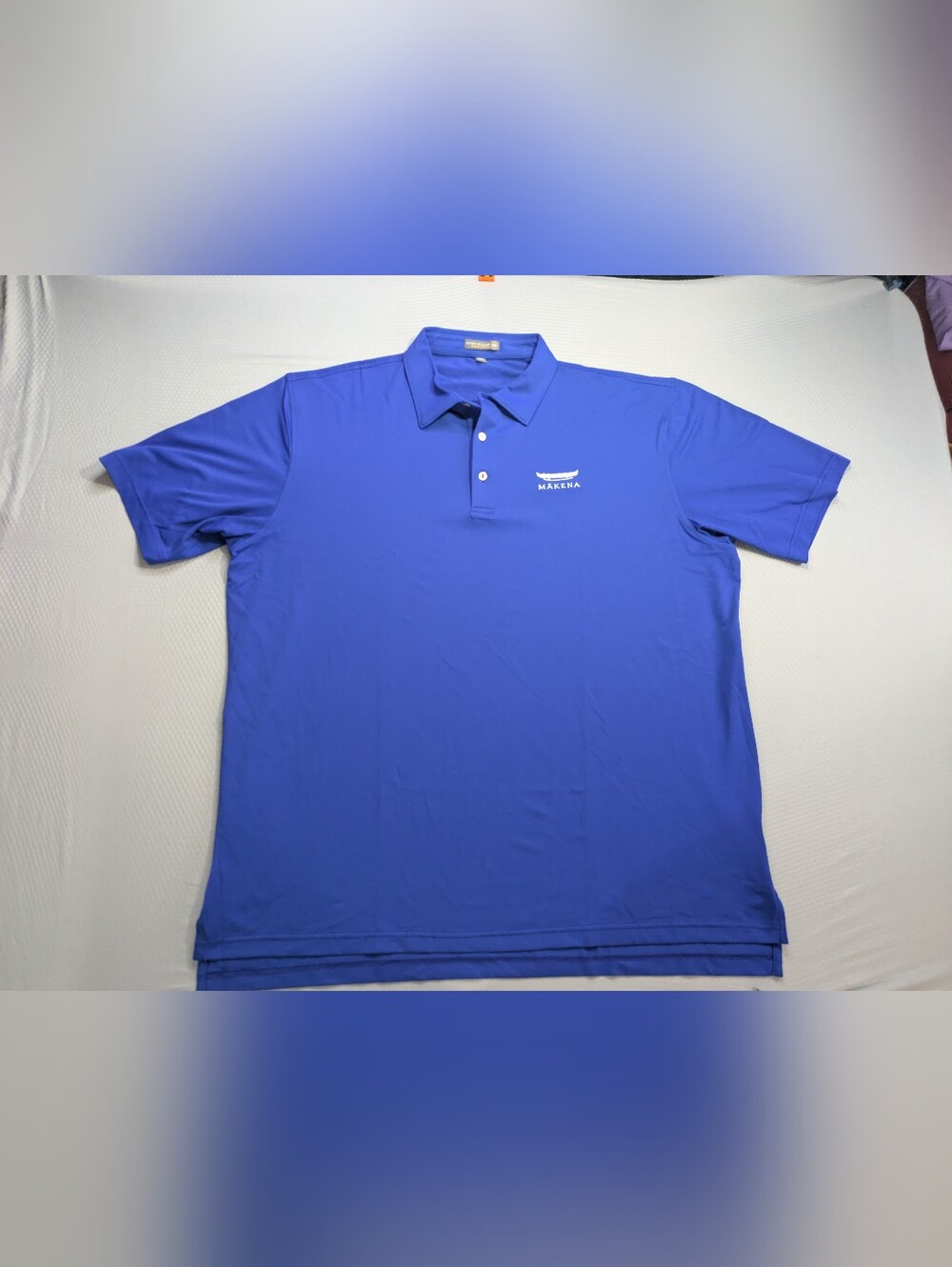 Peter Millar Summer Comfort Polo Shirt Mens 2XL Blue Makena Golf Performance